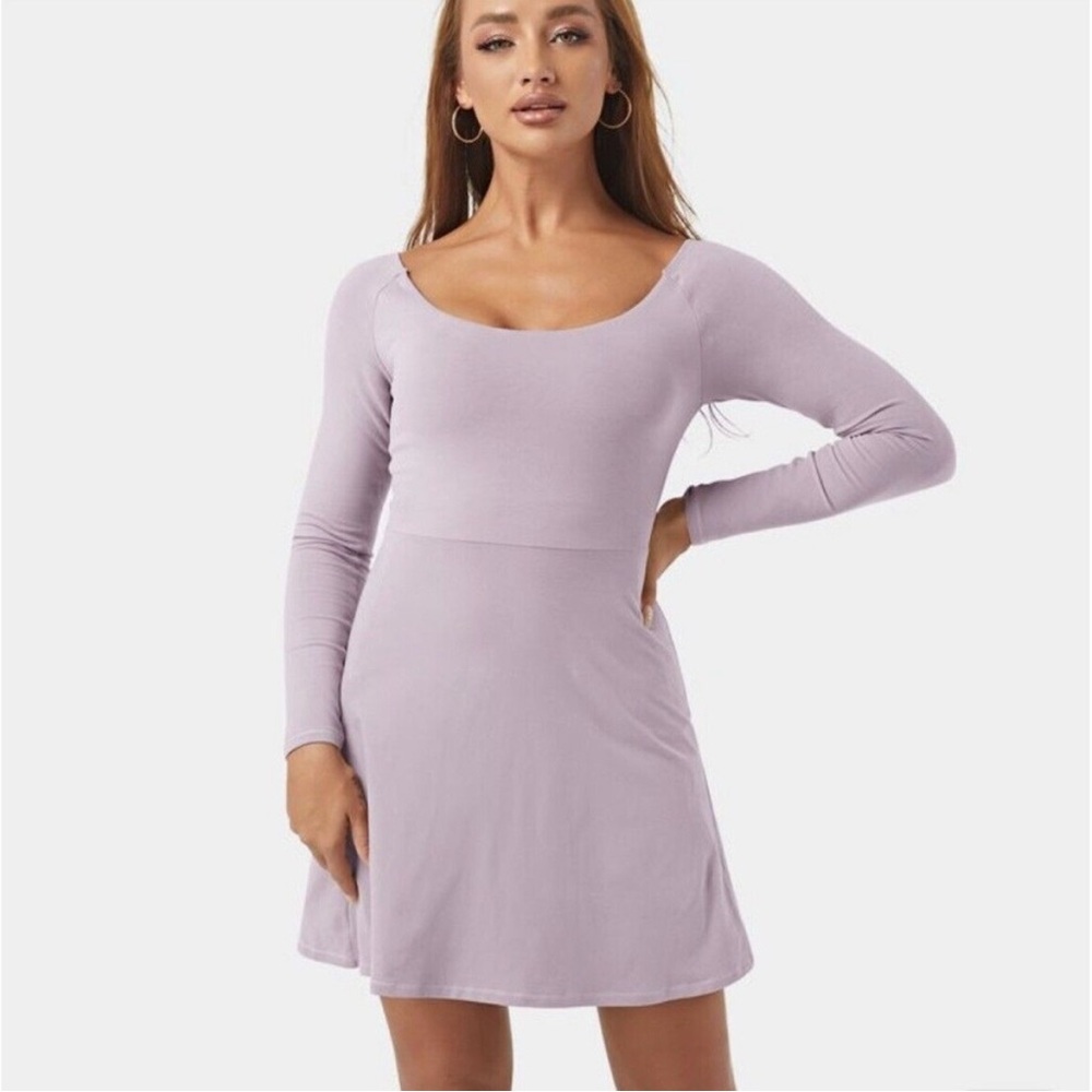 Halara Everyday 2-in-1 Activity Dress Sea Fog NWT